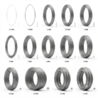 Galvanised steel wire rope coils in different sizes from 1.2 mm to 16 mm diameter