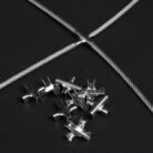 Cross Cable Clip Stiffener Clamp For Wire Rope