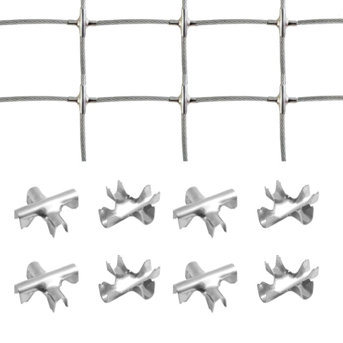 Cross Cable Clip Stiffener Clamp For Wire Rope