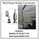 Wire Rope Bullet Straight Connector For Grill