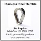 Stainless steel thimble with contact details
