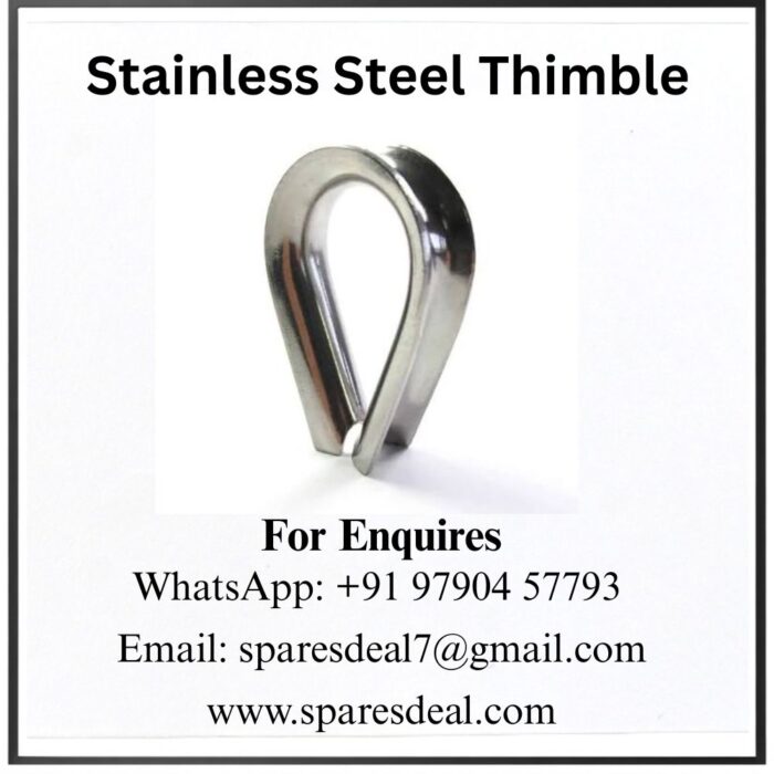 SSTH-2 Stainless steel thimble with contact details