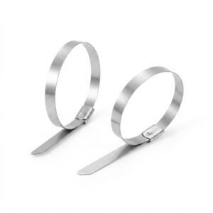 Heavy Duty Stainless Steel Cable Ties | SS304 Self-Locking Metal Zip Ties 100mm x 4.6mm Stainless steel cable tie 2