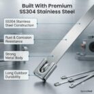Stainless Steel Cable Tie 100mm x 4.6mm SS304 Self-Locking Metal Zip Tie