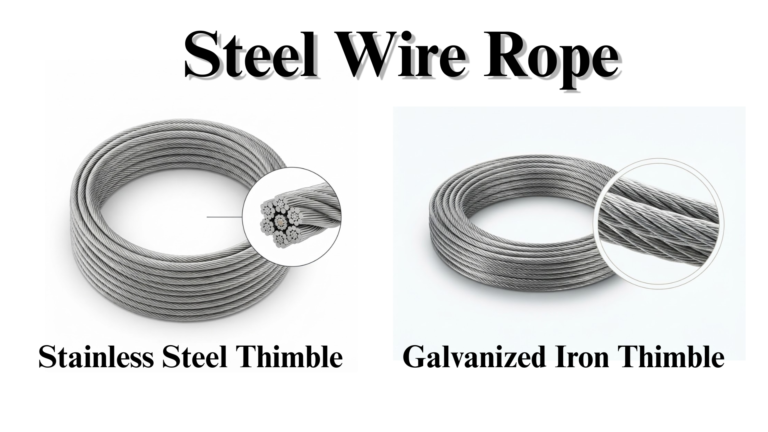 SS304 Stainless Steel Wire Rope vs Galvanised Steel Wire Rope – 10 Mtr 6×19 Cable Guide