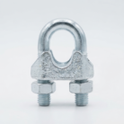 Galvanized U-clamp with threaded bolts