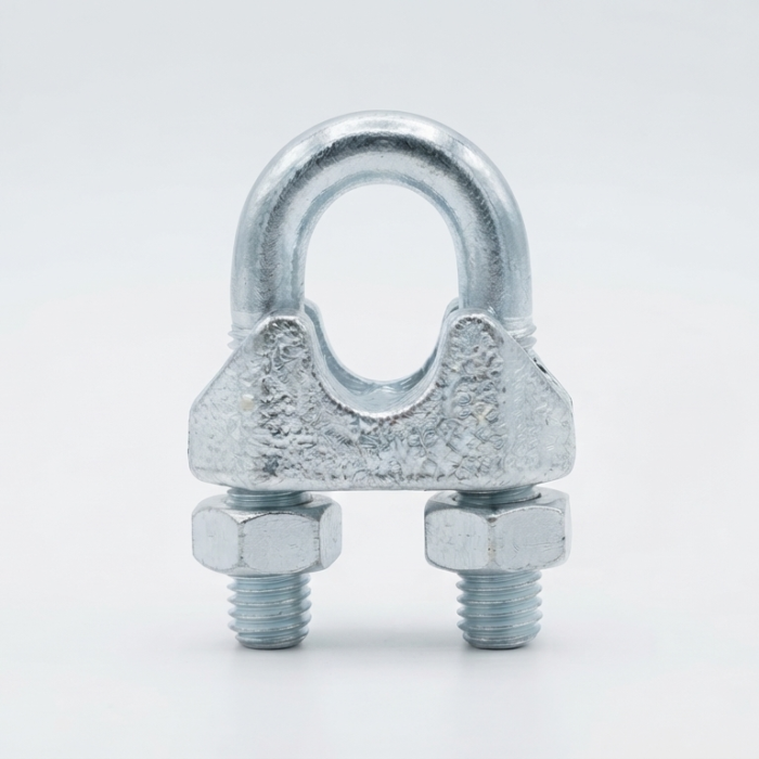 Galvanized U-clamp with threaded bolts