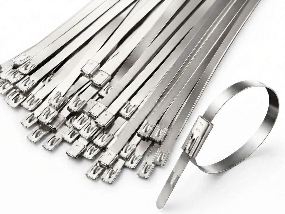 Stainless Steel Cable Tie 100mm x 4.6mm SS304 Self-Locking Metal Zip Tie