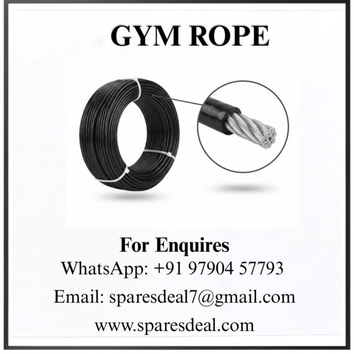 PU coated gym wire rope coil with zoom view