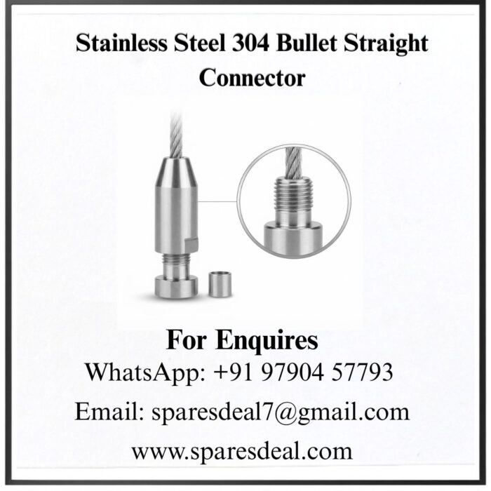 ss-bullet-2 Stainless Steel 304 Bullet Straight Connector