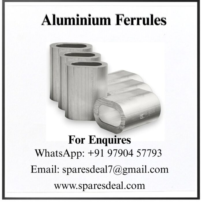 Aluminium Ferrules – Oval Wire Rope Crimp Sleeves