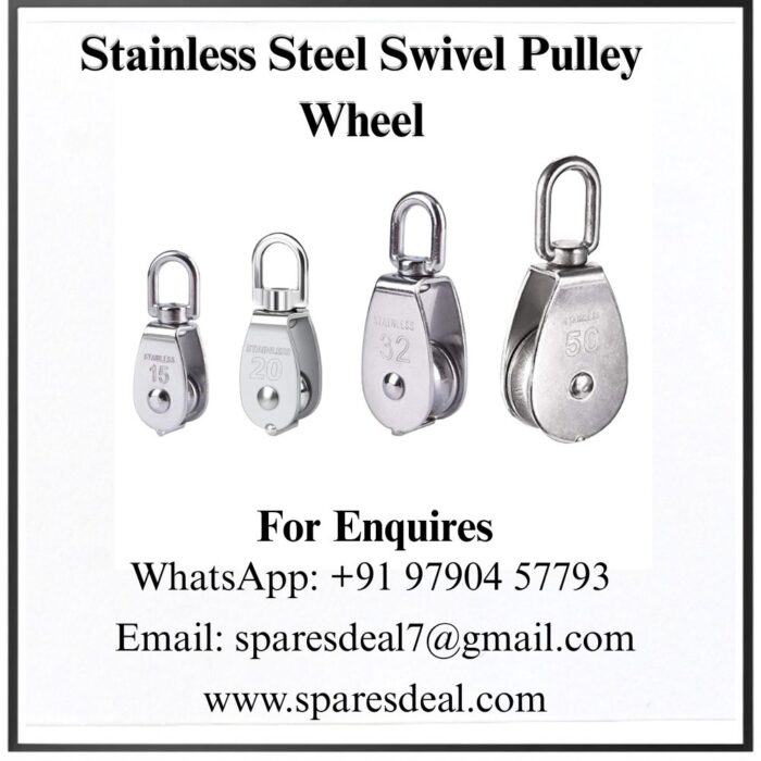 3MM (30) Stainless Steel Swivel Pulley Wheel