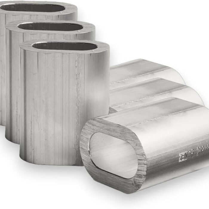 Aluminium Ferrules – Oval Wire Rope Crimp Sleeves
