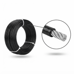 PU coated gym wire rope coil with zoom view
