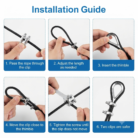 6-step installation guide for wire rope clips and thimble
