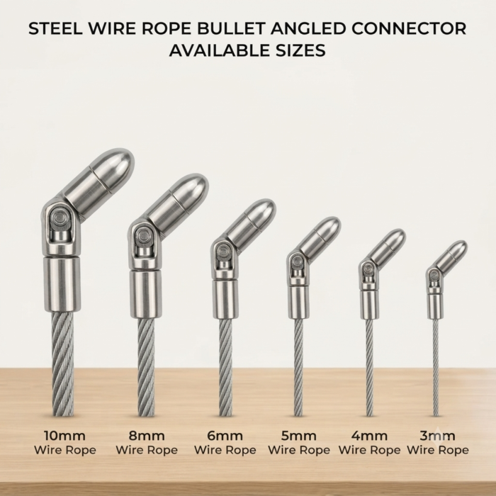 SS304 Bullet Angle Connector – Available Sizes