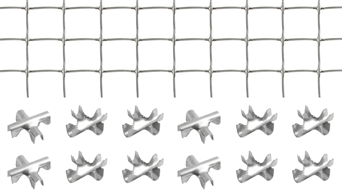 SS304 Cross Cable Clips