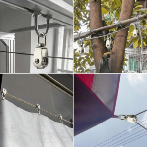 Stainless Steel Swivel Pulley – Multi-Use Wire & Rope Roller